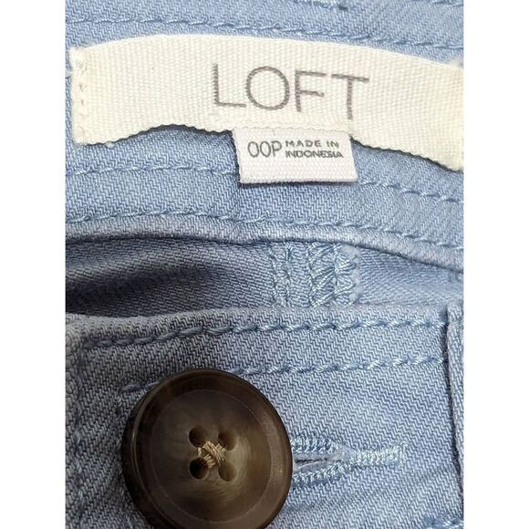 Ann Taylor LOFT Women's Light Blue Mid-Rise Skinny Jeans Size 00P - Picture 2 of 4